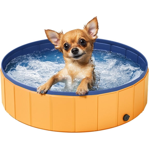 Dog Pool, Pet Swimming Pool, Pet Outdoor Bathing Tub, Dog Bath Pool, Protective Lining 32"