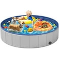 thumbnail image 1 of Dog Pool for Large Dogs, Foldable Plastic Pool for Dogs Slip-Resistant (XL - 79'' x 16''), 1 of 5