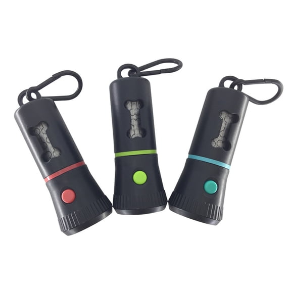 Dog Poop Bag Dispenser with LED Flashlight Waste Garbage Box for Carrier Puppy Pick-Up Bags Holder Pet Outdoor Supplies