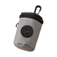thumbnail image 1 of Dog Poop Bag Holder for Leash, Soft Fabric Doggie Waste Bag Dispenser with Carabiner Clip, Easy Release Fits Standard Poo Bags, Puppy Potty Carrier Zipper Pouch, 1 of 8
