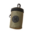 thumbnail image 1 of Dog Poop Bag Holder for Leash, Soft Fabric Doggie Waste Bag Dispenser with Carabiner Clip, Easy Release Fits Standard Poo Bags, Puppy Potty Carrier Zipper Pouch, 1 of 8