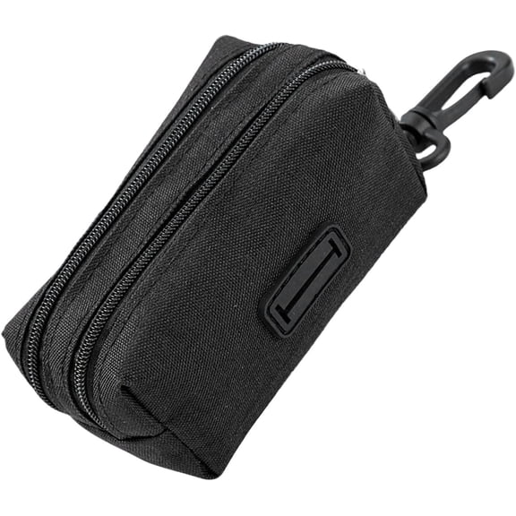 Dog Poop Bag Holder with Carabiner, Portable Waste Dispenser, for Outdoor