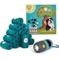 thumbnail image 1 of Dog Poop Bags – 240 Bags (16 Rolls) + Free Dispenser with Flashlight, Lavender Scented, Leak-Proof & Earth-Friendly., 1 of 4
