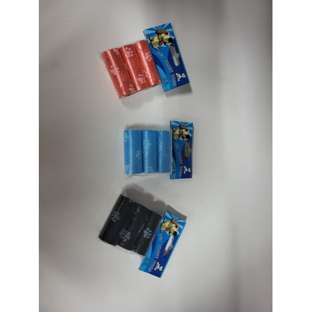 Dog Poop Bags Different Colors with Design Dog Waste Bags 180 Bags for Poop