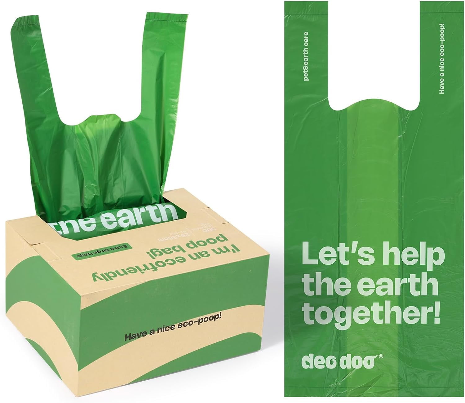 Dog Poop Bags with Handles 300 Count Big Sizes Leak Proof and Extra Thick Waste Bags for Walking Small Medium Large Dogs Cats Litter Unscented