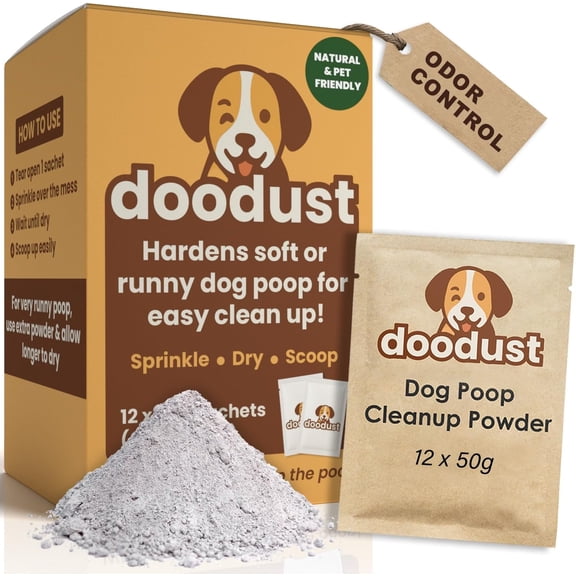 Dog Poop Powder, Hardener, Solidifier, Drying Powder, Absorbent, Desiccant, Biodegradable, Pet-Safe, Poop Freeze, Dissolver for Yard