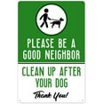 thumbnail image 1 of Dog Poop Signs for Yard, No Pooping Dog Signs, Clean Up After Your Dog Sign | Aluminum Metal Sign for Yard, UV Protected .60 Rust Free, Outdoor, Free Bonus Decals, 1 of 5