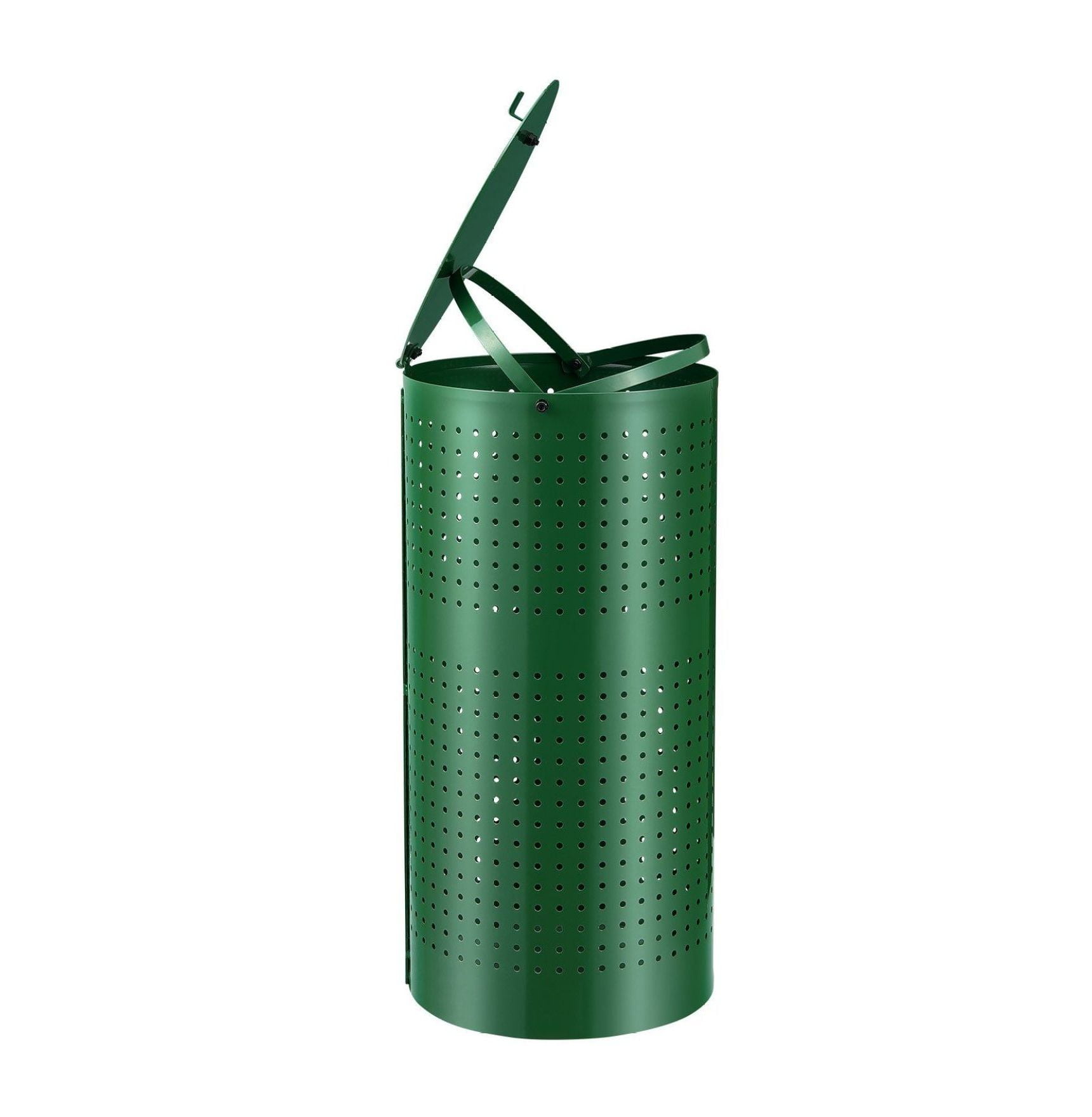 Dog Poop Trash Can 11.5 Gallons - Weatherproof Waste Bin with Lid & Bags - Pet Waste Station for Yard, Park, Commercial Use