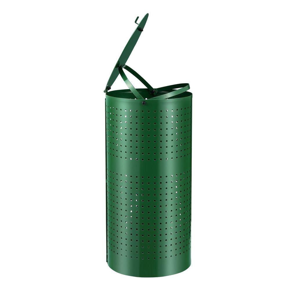 Dog Poop Trash Can with 50 Liner Bags, 11.5 Gallons Outdoor Dog Waste Bin with Lid & Liner Clip for Pet Waste Station, Dog Waste Disposal Container for Garden Backyard Park