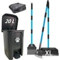thumbnail image 1 of Dog Poop Trash Can for Outdoors - Extra Large Pooper Scooper, 50 Waste Bags, 20L/5 Gallon - with Lid, Removable Inner Bucket, Waterproof Odor Control - for Backyard, 1 of 7