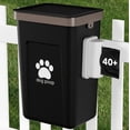 thumbnail image 1 of Dog Poop Trash Can Outside,3.1 Gallon Outdoor Plastic Dog Poop Disposal Container ,Pet Waste Station with Lid，Hanging Trash Can for Fence, Garbage, Outdoors, 1 of 6
