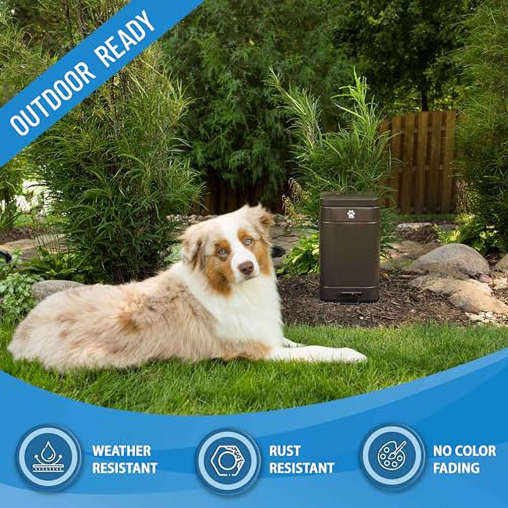 Dog Poop Trash Can Outside Outdoor Dog Waste Trash Can with Lid