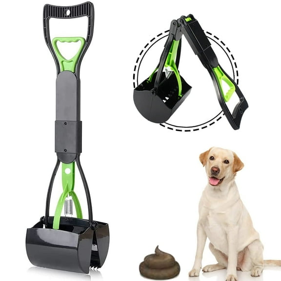 Dog Pooper Scooper Pet Pooper Scooper Foldable Long Handle Pooper Scooper for Large Dog