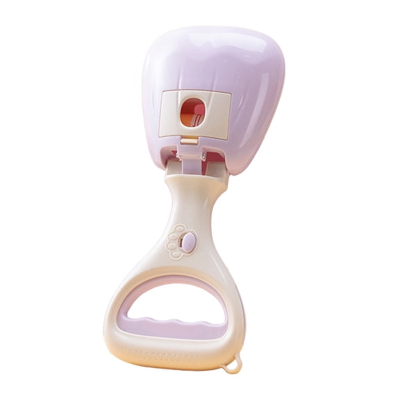 Dog Pooper Scooper, Portable 2-In-1 Comes, Suitable for Small, Medium and Large Dogs, No Touch, for Garbage Removal Purple