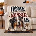 thumbnail image 1 of Dog Portrait Colorful Pet Artwork Playful Graphic Style Dog Lovers Colorful Pet Portrait Warm Flannel Blanket, Pet Adoption Gift for Living Room and Bedroom Home Decor, 1 of 9