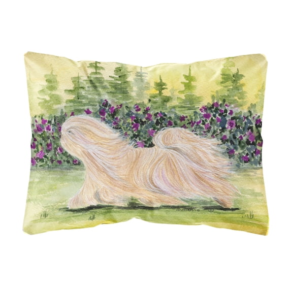 Caroline's Treasures SS8328PW1216 Lhasa Apso Decorative Canvas Fabric Pillow, 12H x16W, multicolor