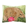 thumbnail image 1 of Dog Portrait/Landscape Painting Fabric Decorative Pillow, 1 of 3