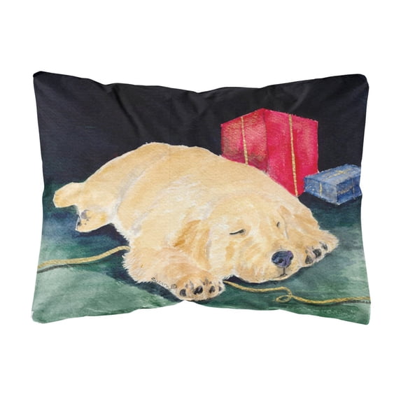 Caroline's Treasures SS8576PW1216 Golden Retriever Decorative Canvas Fabric Pillow, 12H x16W, multicolor