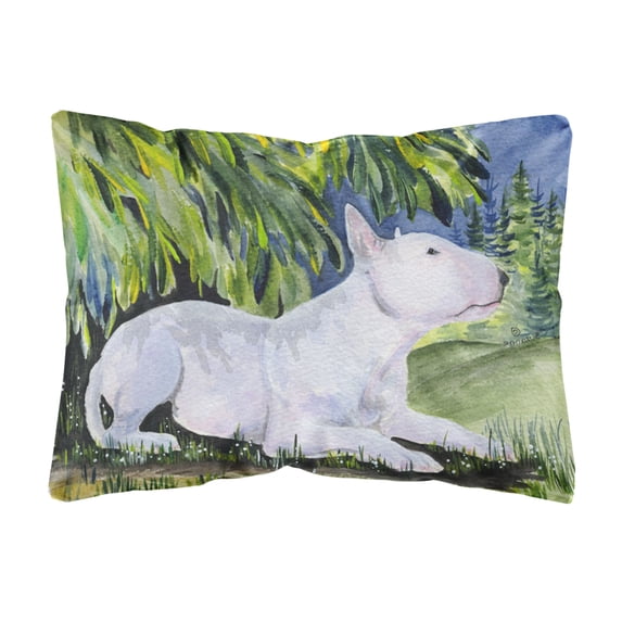 Carolines Treasures SS8266PW1216 Bull Terrier Decorative Canvas Fabric Pillow, Large, Multicolor