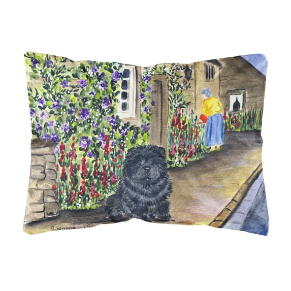 Caroline's Treasures SS8117PW1216 Chow Chow Decorative Canvas Fabric Pillow, 12H x16W, multicolor