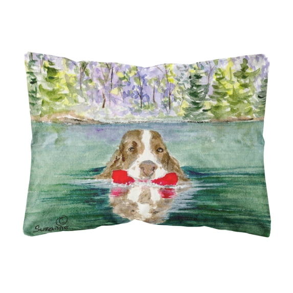 Dog Portrait/Landscape Painting Fabric Decorative Pillow
