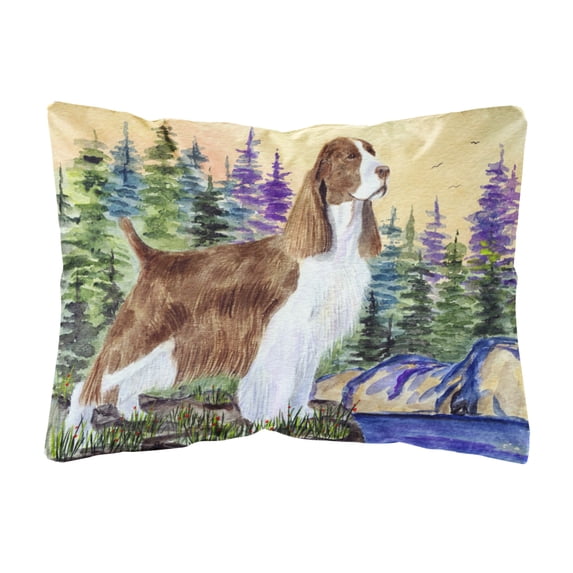 Caroline's Treasures SS8105PW1216 Springer Spaniel Decorative Canvas Fabric Pillow, 12H x16W, multicolor