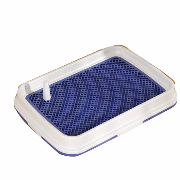 Dog Potty Training Pad Holder with Removable Metal Grid, Indoor Puppy Toilet Tray for Small Medium Dogs, Washable Pet Pee Pad Tray