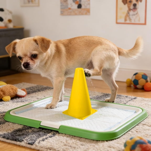 Dog Potty Training Post, 23cm Lightweight Plastic Peeing Column for Puppies