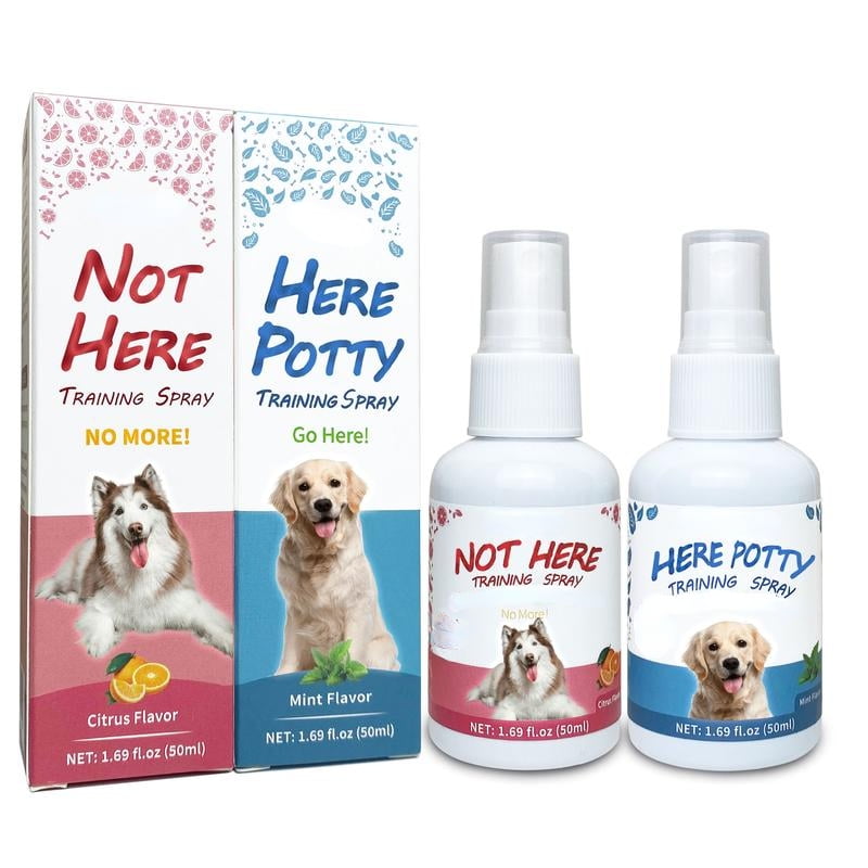 Hondentoilet trainingshulp voor binnen, 30 ml potje trainingsspray
