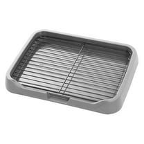 Dog Potty Tray Indoor Mesh Dog Litter B O X Toilet Pee Pad Holder Puppy Training Tray Removable Stable Structure Pet Training Pads