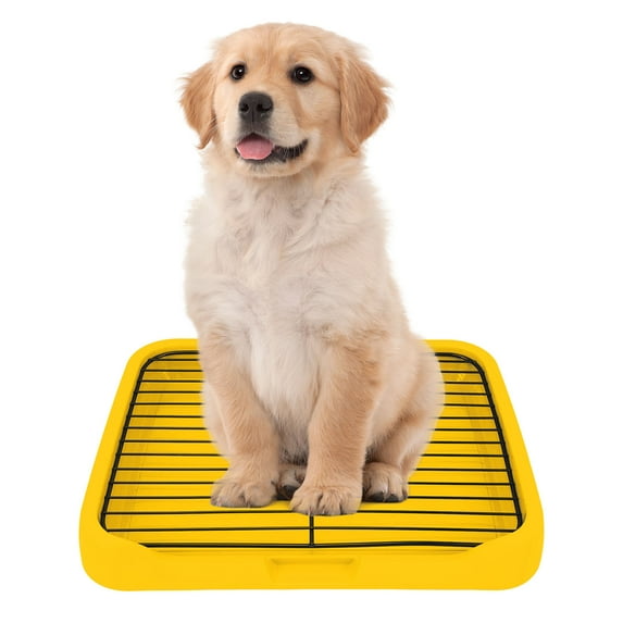 Dog Potty Tray Indoor Mesh Dog Litter BOX Toilet Pee Pad Holder Puppy Training Tray Removable Stable Structure Pet Training Pads