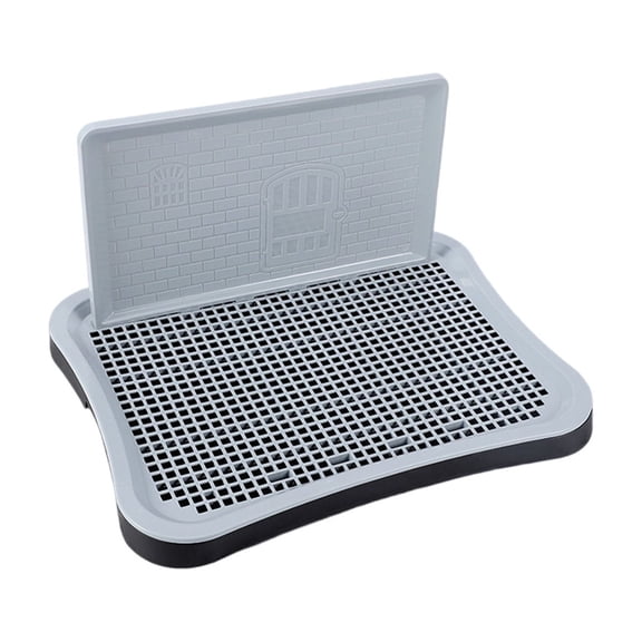 Dog Potty Tray,Pee Pad Holder,Pet Dog Toilet with Splash Guard, Indoor Potty Tray with Removable Grid, for Small Medium Large Dogs Housebreaking Training(MulticolorE)
