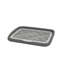 thumbnail image 1 of Dog Potty Tray with Grid, Large Indoor Dog Toilet with Washable Pee Pad, Anti Splash Puppy Litter Box, Reusable Grass Pad，Gray, 1 of 3