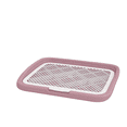 thumbnail image 1 of Dog Potty Tray with Grid, Large Indoor Dog Toilet with Washable Pee Pad, Anti Splash Puppy Litter Box, Reusable Grass Pad，Purple, 1 of 5