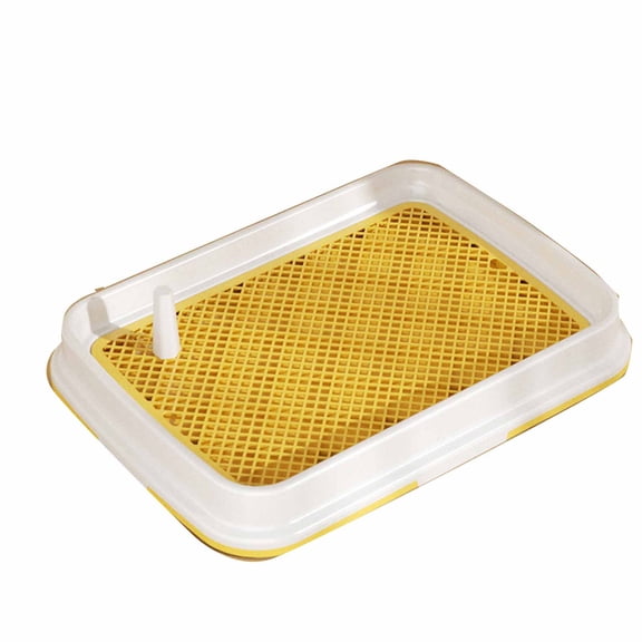 Dog Potty Tray with Grid Large Small Size, Washable Indoor Pet Toilet, 45x33 or 60x43 cm, Dog Bathroom Mat with Leakproof Tray,C