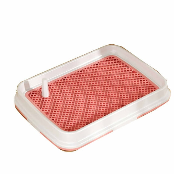 Dog Potty Tray with Grid Large Small Size, Washable Indoor Pet Toilet, 45x33 or 60x43 cm, Dog Bathroom Mat with Leakproof Tray,E
