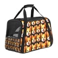 thumbnail image 1 of Dog Premium Fabric Pet Carrier Bag - Durable 900D Oxford Cloth & Sherpa Base - Comfy 17x10x11.8 in - Ideal for Travel & Outdoors – Spacious & Stylish – Suitable for Small Pets, 1 of 7