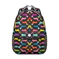 thumbnail image 1 of "Dog Print Campus Backpack - Durable Laptop Backpack for College Students, Pet Lovers, Work & Travel, Cute Design with Multiple Pockets, Trendy Gift for Dog Lovers", 1 of 6