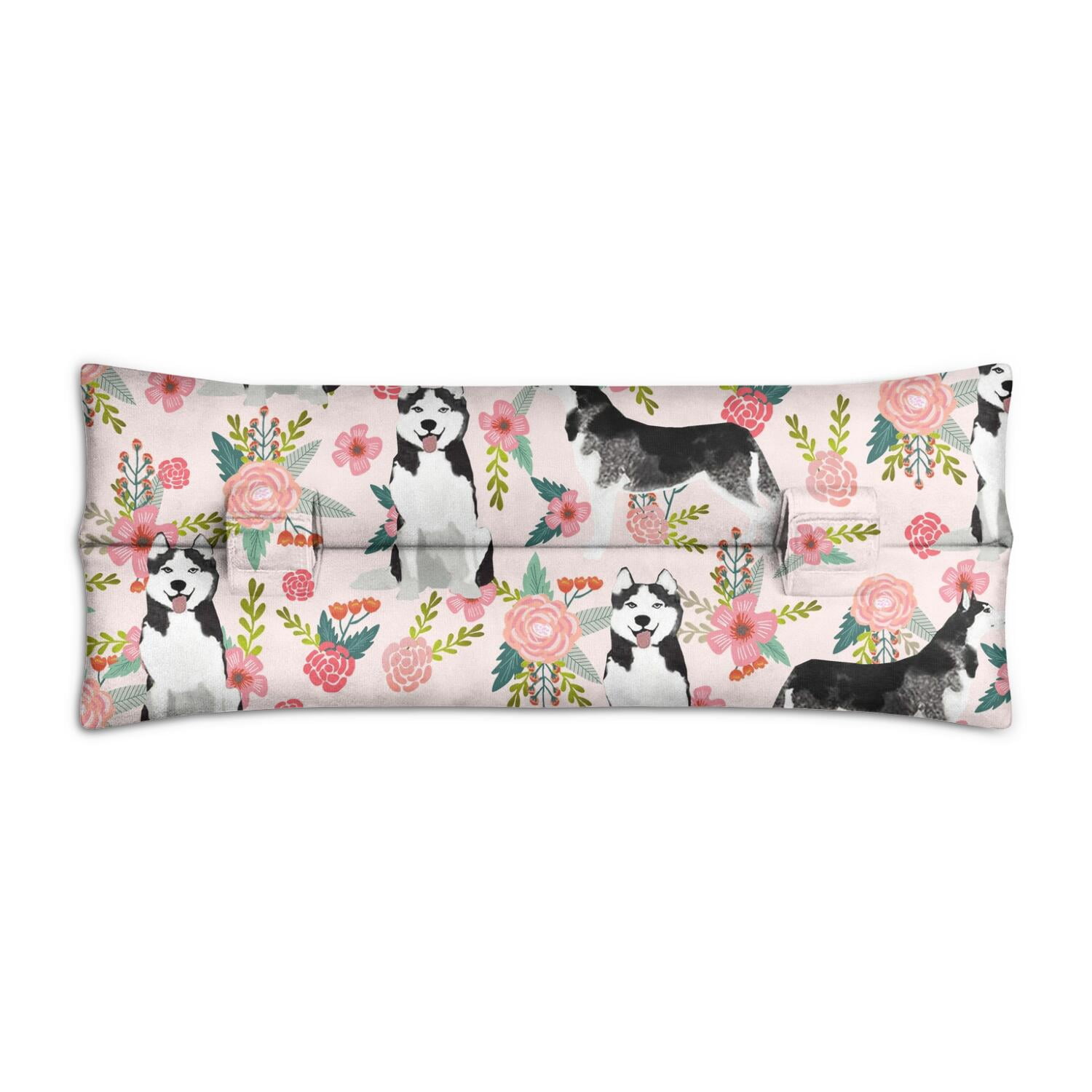 Dog Print Design Mastectomy Pillow for Car - Post Surgery Seatbelt Cushion - Soft Pressure Relief Pad for Breast Surgery
