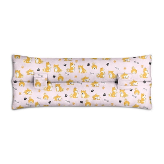 Dog Print Design Post Surgery Seatbelt Pillow - Soft Mastectomy Cushion for Car - Heart Surgery Recovery Pillow