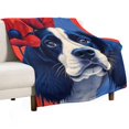 thumbnail image 1 of Dog Print Flannel Blanket Novelty Pattern Nap Blanket Sofa Room Office Soft Throw Blanket Outdoor Camping Warm Blanket, 1 of 4