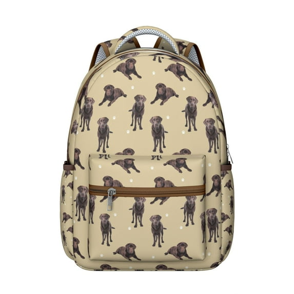 "Dog Print Student Bag - Trendy School Backpack for College Students, Pet Lovers, Work & Daily Commute, Cute Design with Multiple Pockets, Durable & Lightweight"