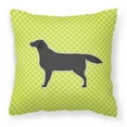 thumbnail image 1 of Dog Profile Checkerboard Design Fabric Decorative Pillow, 1 of 4