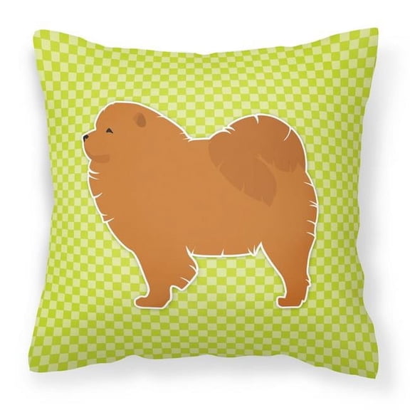 Dog Profile Checkerboard Design Fabric Decorative Pillow