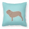 thumbnail image 1 of Dog Profile Checkerboard Design Fabric Decorative Pillow, 1 of 4