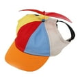 Dog Propeller Hat with Ear Holes Sport Sun Protection Baseball Cap Pet