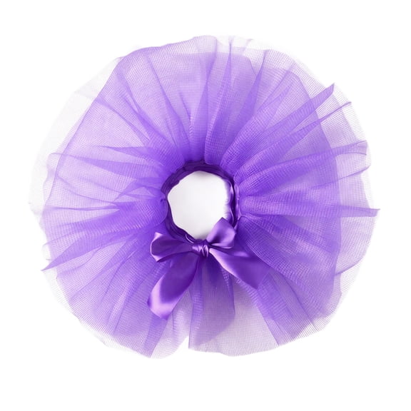 Dog Puff Skirt Fluffy Layered Tulle Pet Costume Skirt with Bow Elastic Waist Halloween Christmas Birthday Holiday Party Dress‑up Outfit for Small Dogs