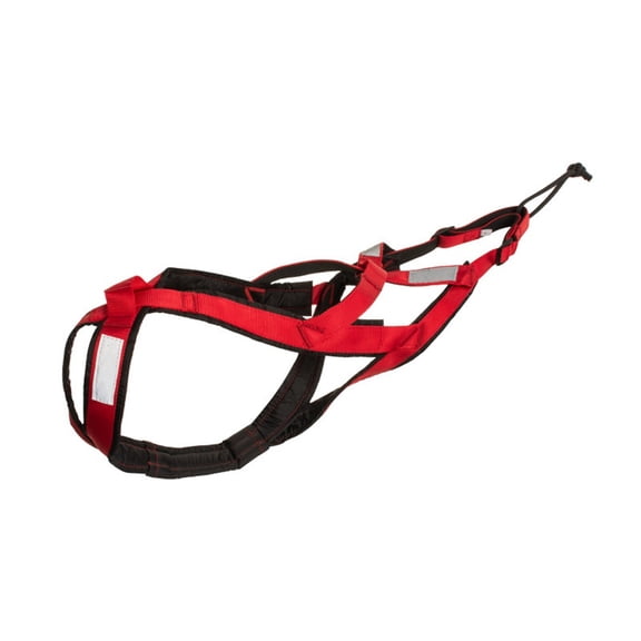 Dog Pulling Harness Reflective Back Harness for Sledding Exercise, Scootering, Bikejoring, Skijoring, Fit for French Bulldog Dogs, Small Husky, Small Shiba Inu (L)red