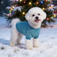 thumbnail image 1 of Dog Pullover Sweaters for Small Medium Thermal Knitted Puppy Sweater with 2 Legs Pet Winter Clothes Sweatshirt Outfit Warm Soft Winter Coat for Cat Chihuahua Bulldog Dachshund Pug Sky Blue,XS, 1 of 2