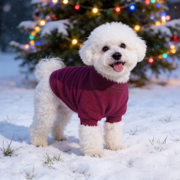 Dog Pullover Sweaters for Small Medium Thermal Knitted Puppy Sweater with 2 Legs Pet Winter Clothes Sweatshirt Outfit Warm Soft Winter Coat for Cat Chihuahua Bulldog Dachshund Pug ,M